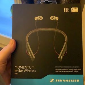 Embrace freedom in motion. Black wireless headphones